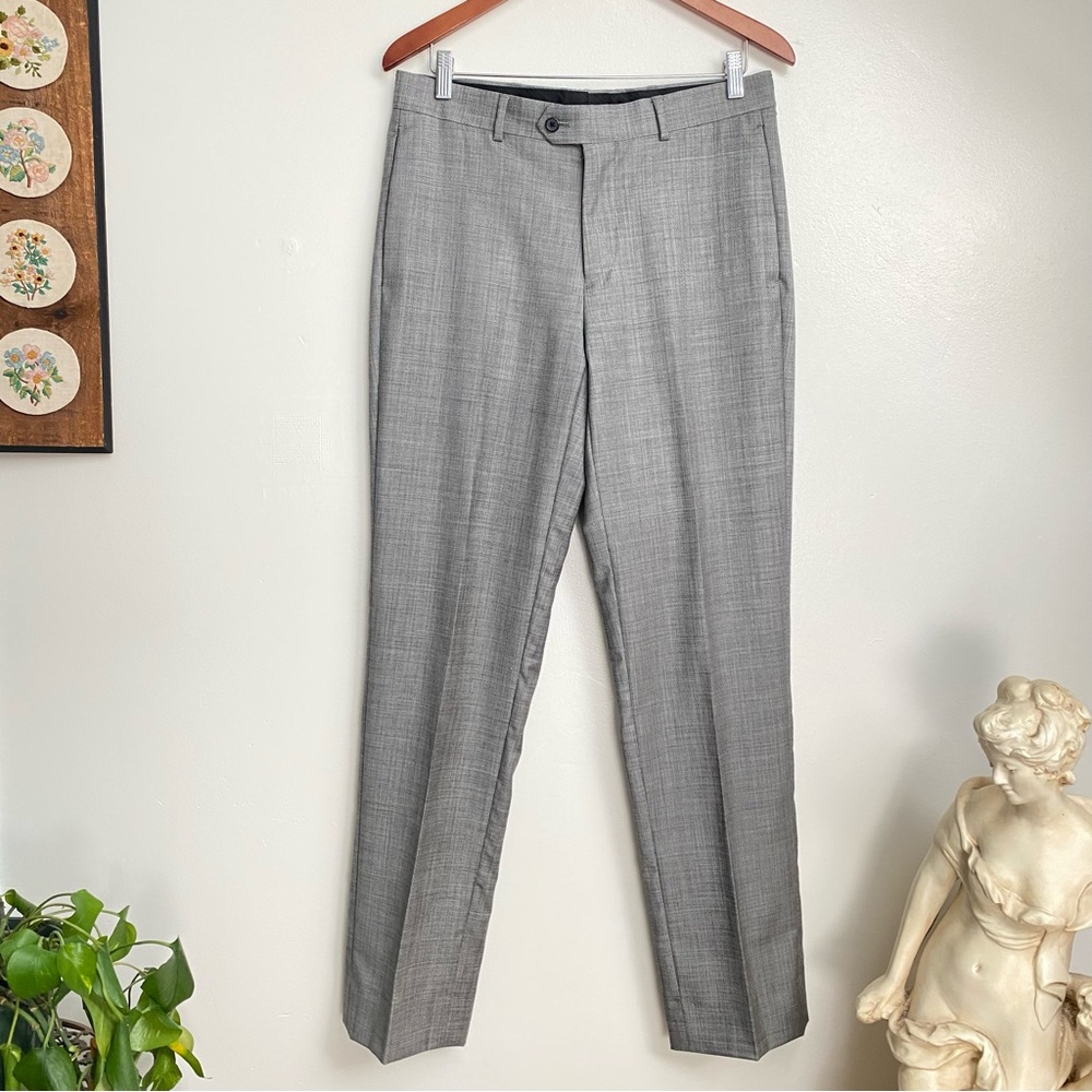 Egara Smart Grey smooth wool Trousers